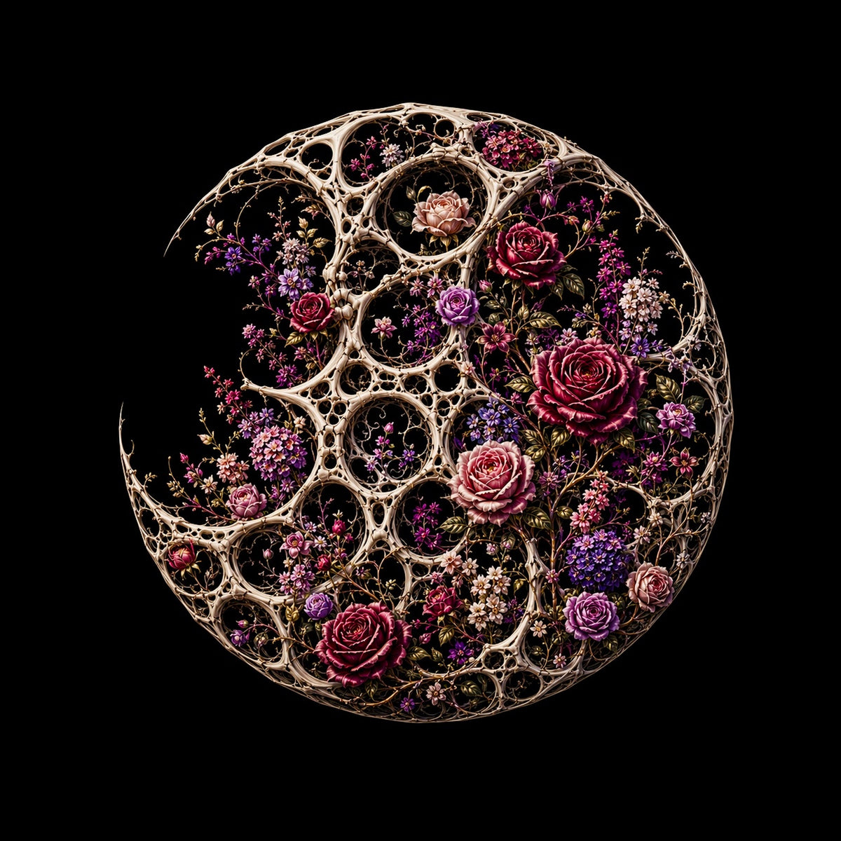 BONES - Moon Garden, No. 1 — 50×50cm, 20×20" Print only