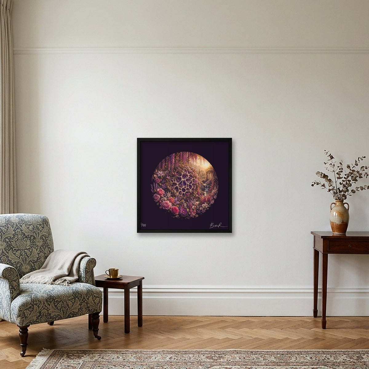 BONES - Garden of Eden, No.1 — 50×50cm, 20×20" Black Frame