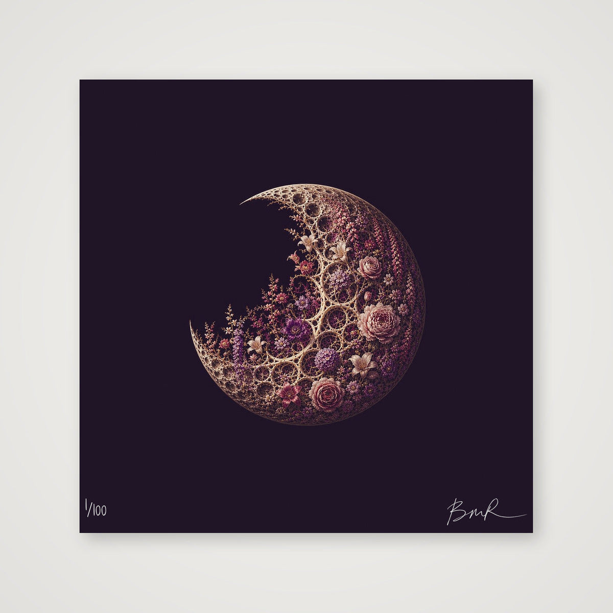 BONES - Moon Garden, No. 2 — 30×30cm, 12×12" Print only