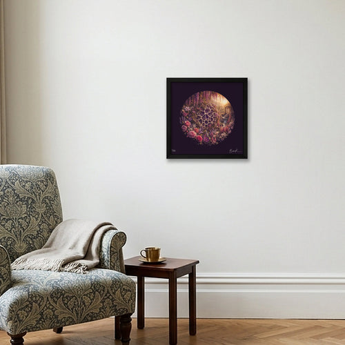 BONES - Garden of Eden, No.1 — 30×30cm, 12×12" Black Frame