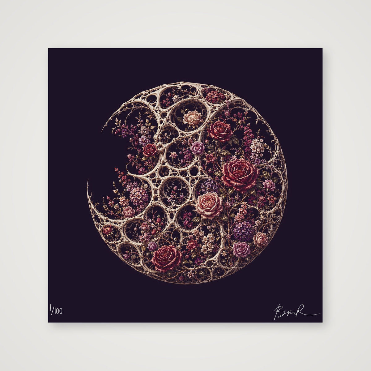 BONES - Moon Garden, No. 1 — 50×50cm, 20×20" Print only